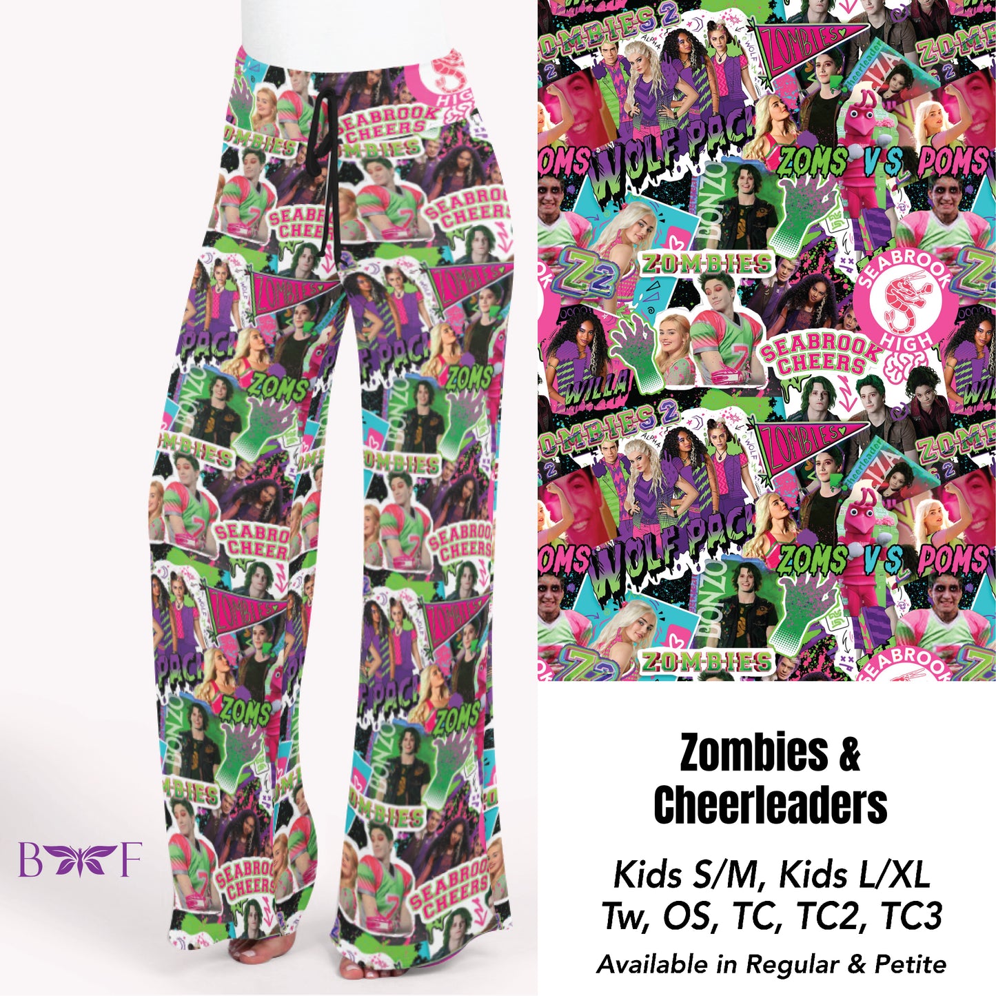 Zombies and Cheerleaders Leggings and Joggers with pockets