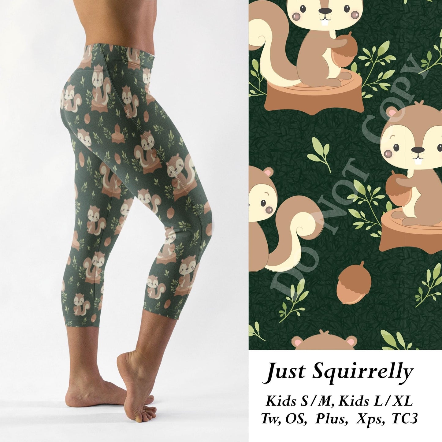 Just Squirrelly- Leggings, Capri, Full Length Loungers & Joggers