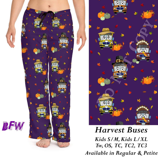 Harvest buses (purple) leggings and joggers with pockets