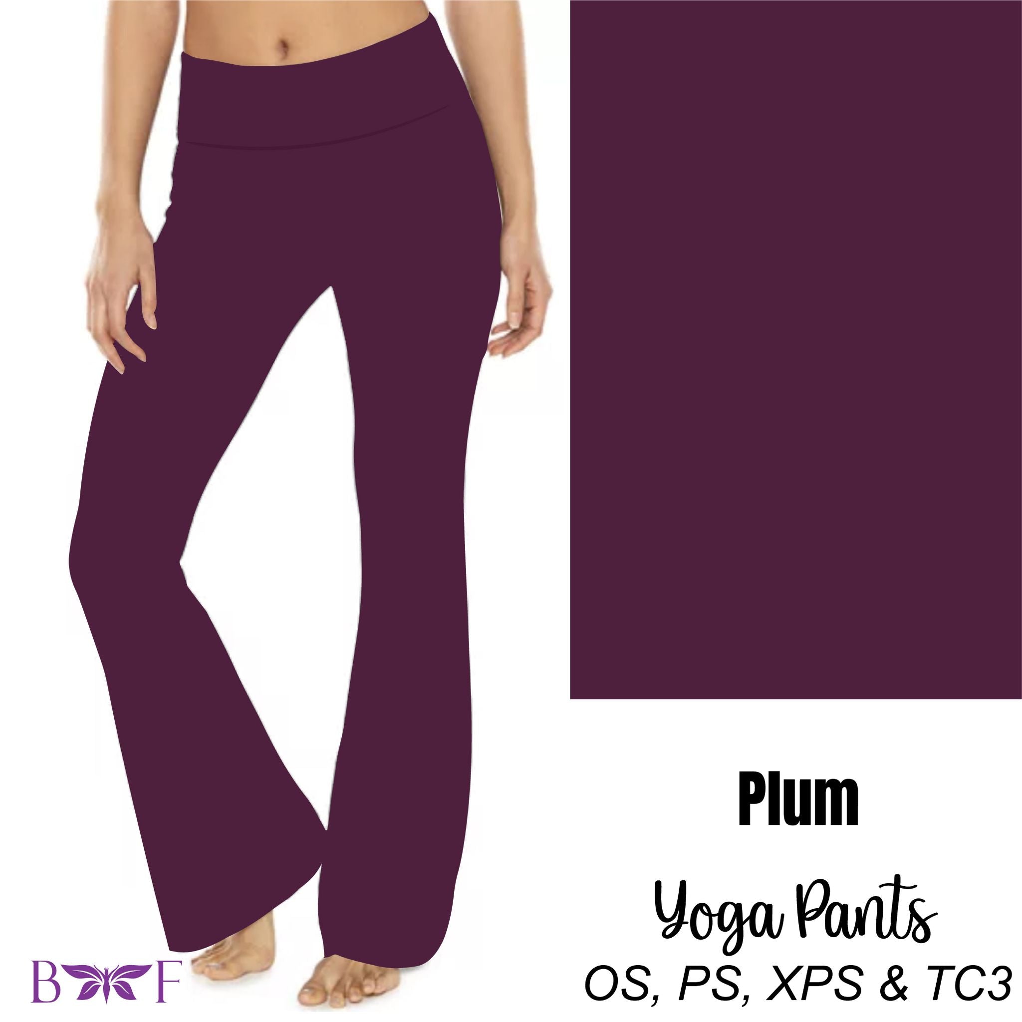 Plum purple yoga pants