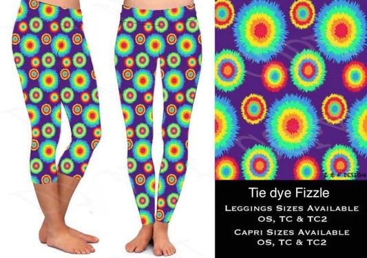 Tye Dye Fizzle Capris/Leggings